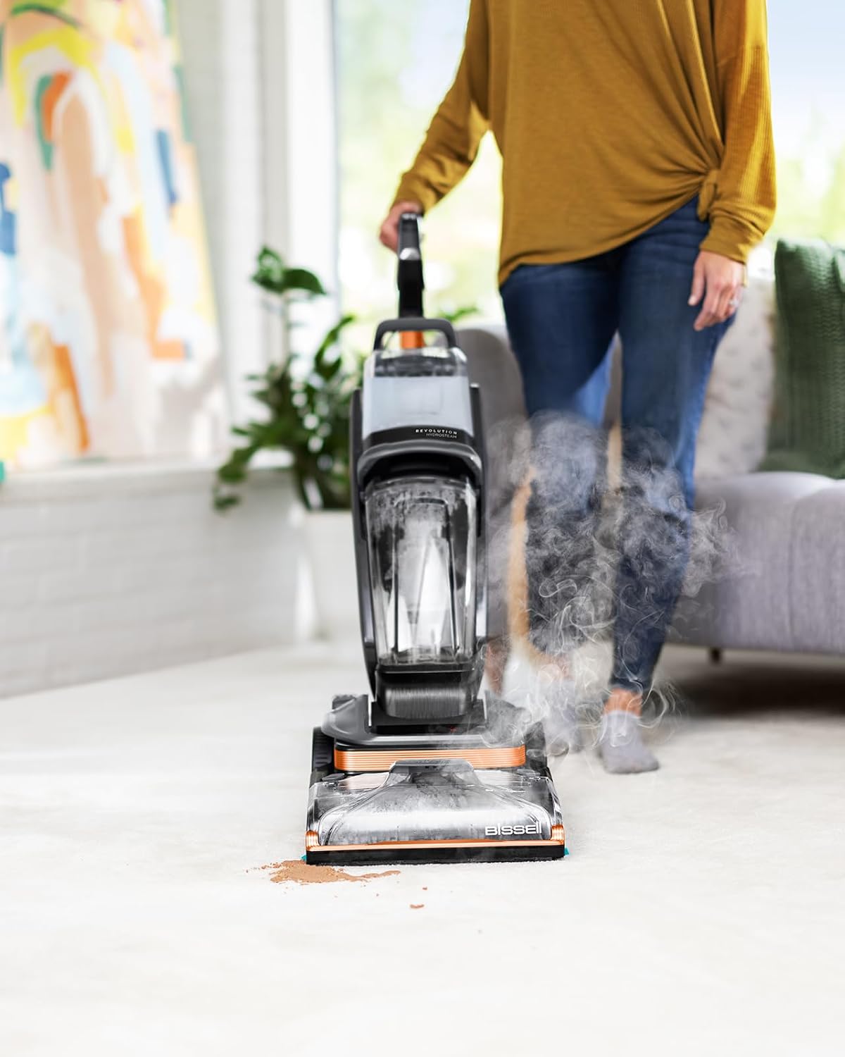 BISSELL Revolution HydroSteam Carpet & Upholstery Cleaner 3670F - Excellent Condition