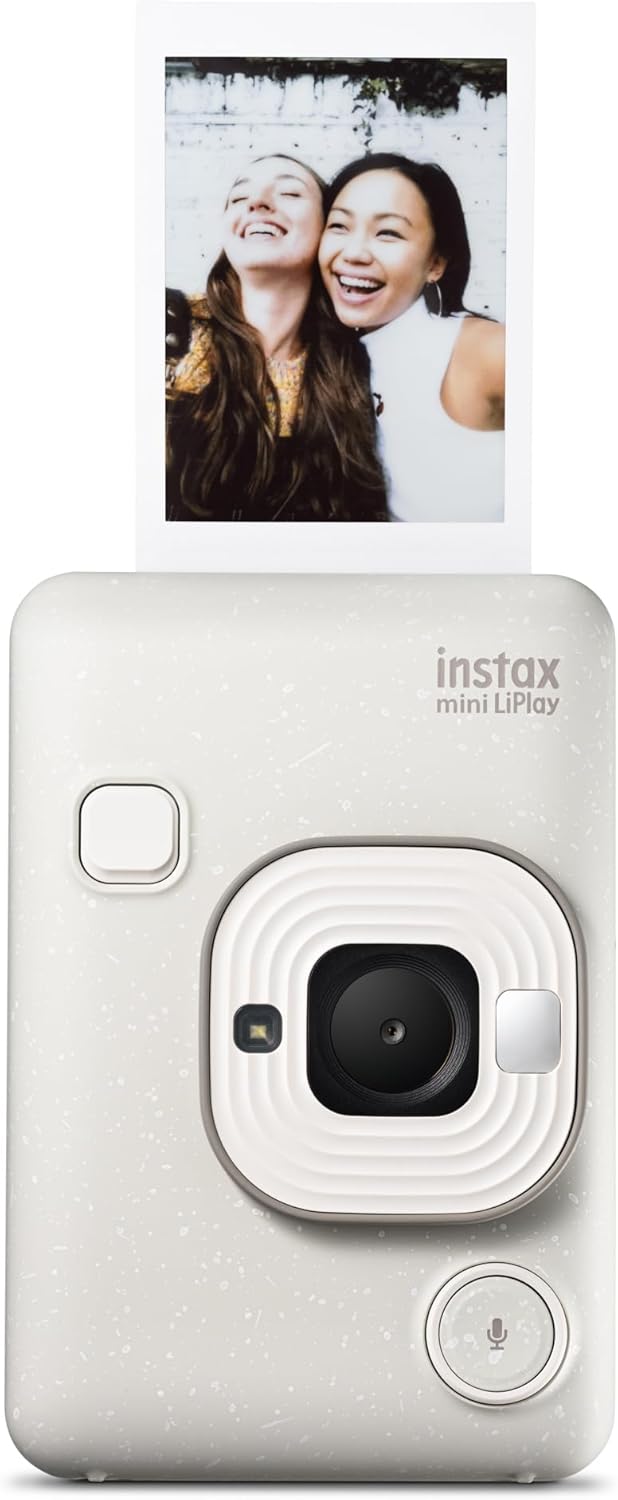 Fujifilm Instax Mini LiPlay Hybrid Instant Camera - Misty White - Excellent Condition