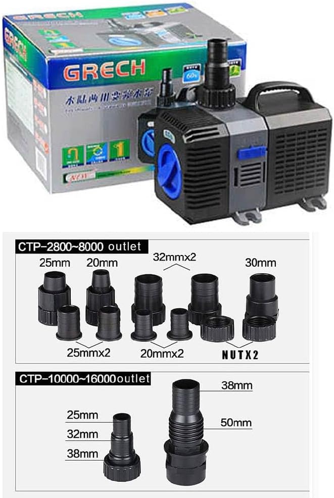 Sunsun (Grech) CTP-H Series 10000L/H Amphibious Eco Water Pump - New Condition
