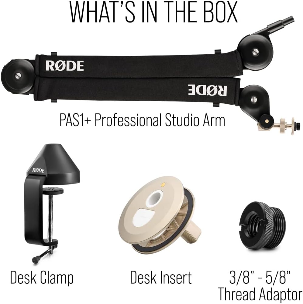 RØDE PSA1+ Professional Broadcast Studio Boom Arm – Black - Excellent Condition