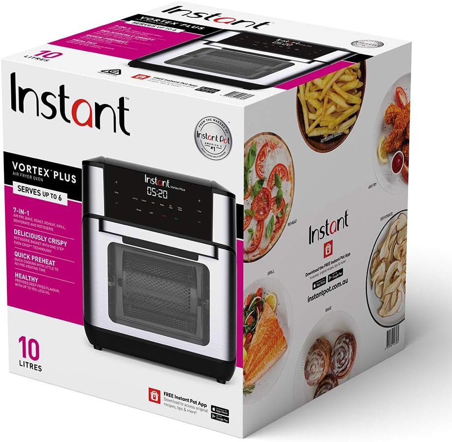 Instant Pot Vortex Plus 10L Air Fryer Oven – Stainless Steel - New Condition