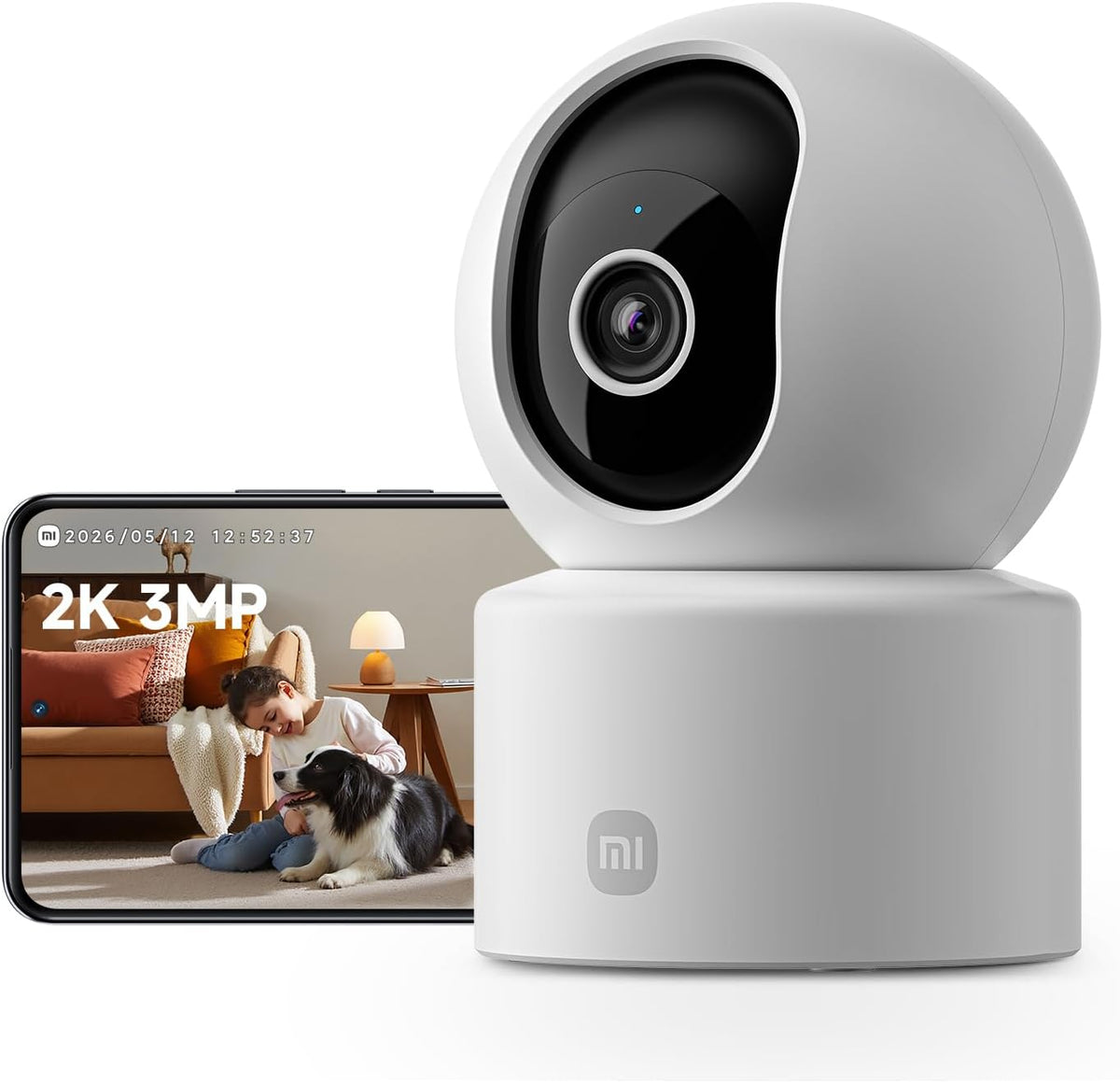 Xiaomi C302 Indoor Security Camera – 2K 3MP Wi-Fi, 360° Panoramic View - New Condition
