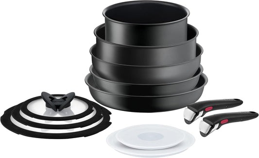 Tefal Ingenio Ultimate 12-Piece Non-Stick Induction Cookware Set Black - Excellent Condition