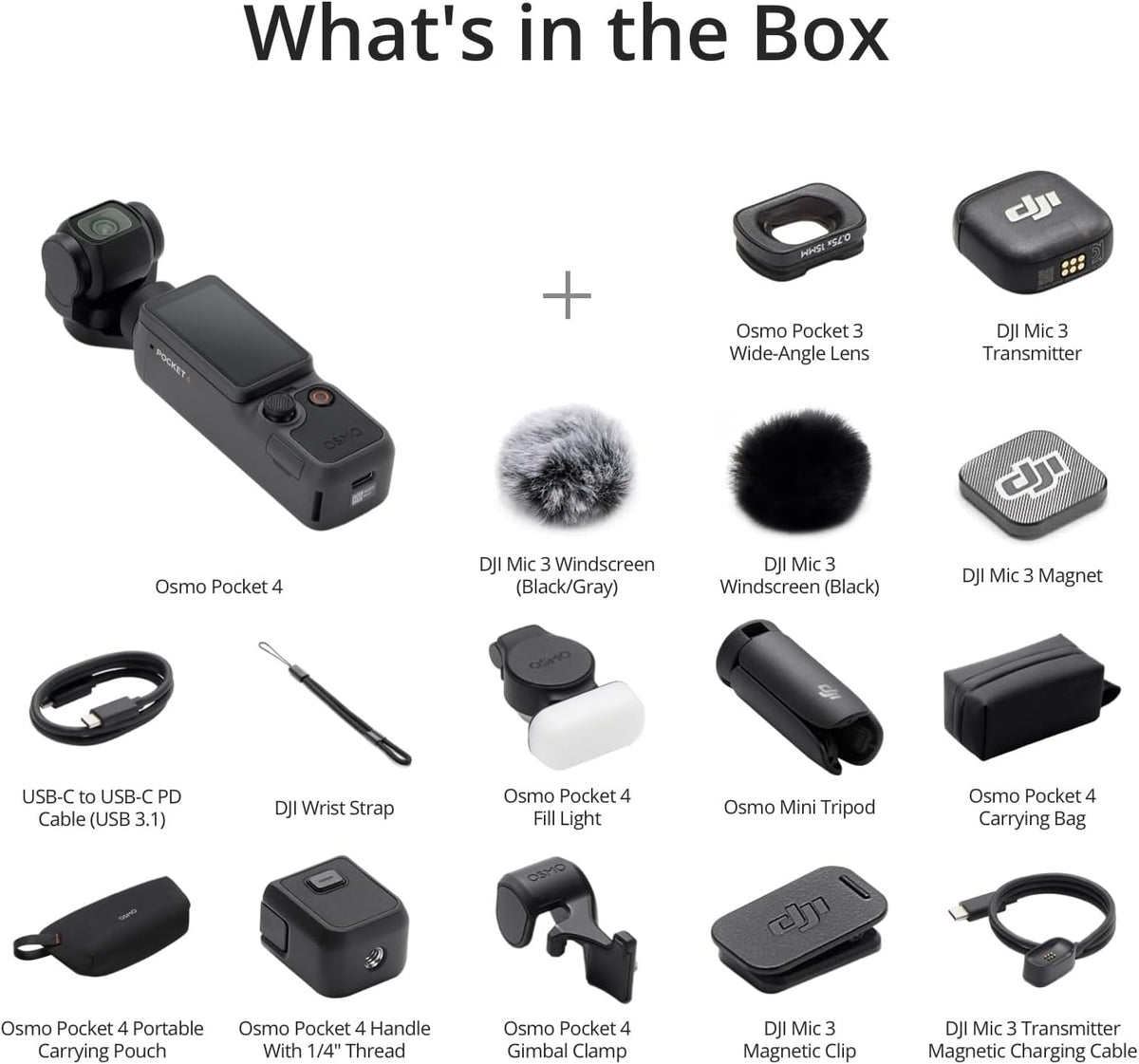 DJI Osmo Pocket 4 Creator Combo – 4K Vlog Camera - New Condition