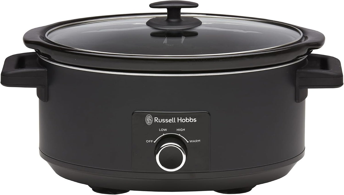 Russell Hobbs RHSC7 7L Slow Cooker with Ceramic Bowl – Matte Black - Excellent Condition
