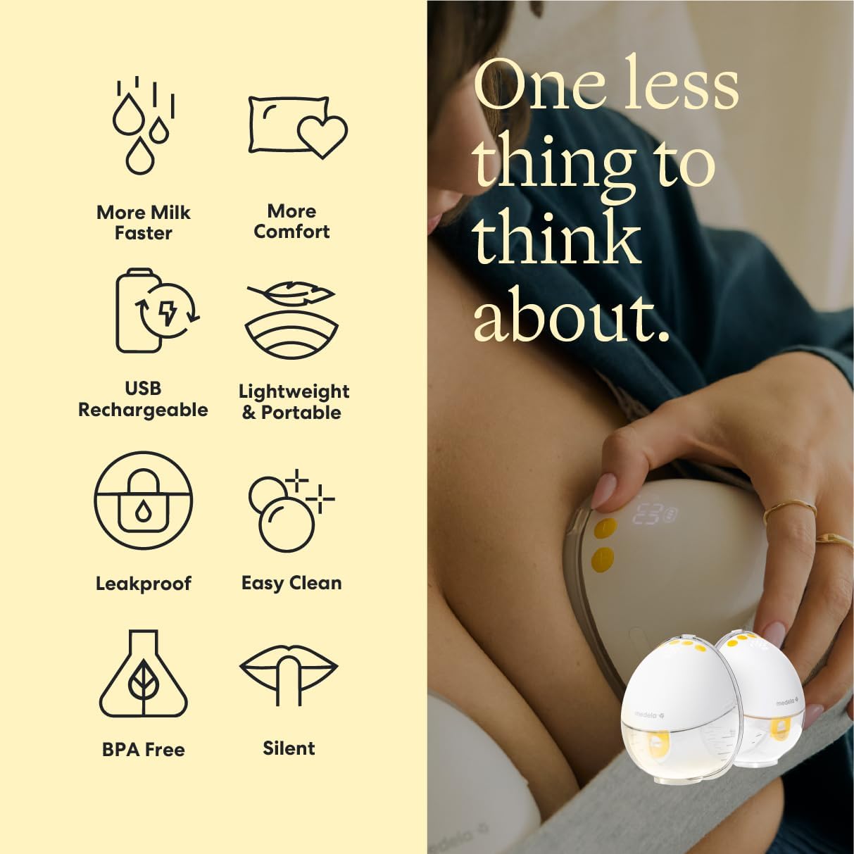 Medela Motion InBra Wearable Double Electric Breast Pump with 2-Phase Expression - Excellent Condition