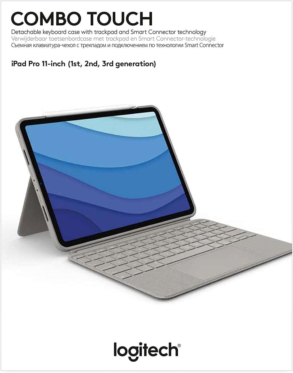 Logitech Combo Touch Keyboard Case for iPad Pro 11-inch (1st, 2nd, 3rd & 4th Gen) - New Condition