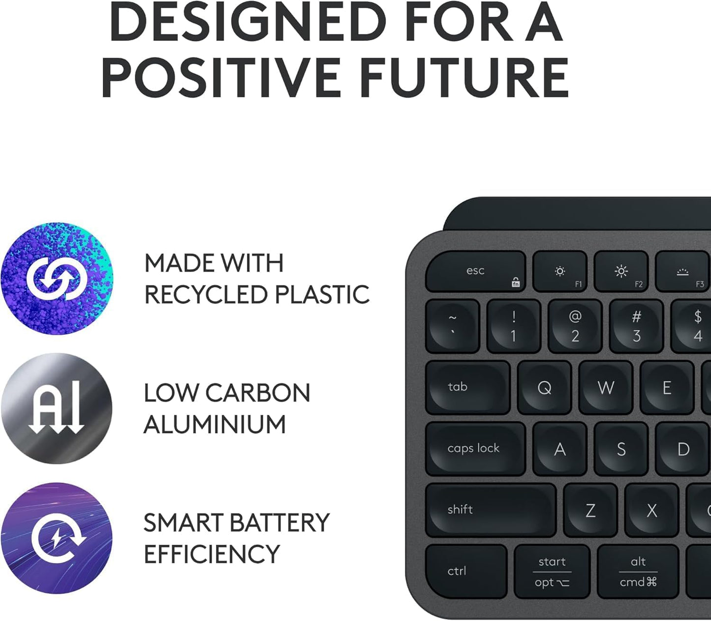 Logitech MX Keys S Wireless Keyboard Backlit Bluetooth/USB-C - Excellent Condition