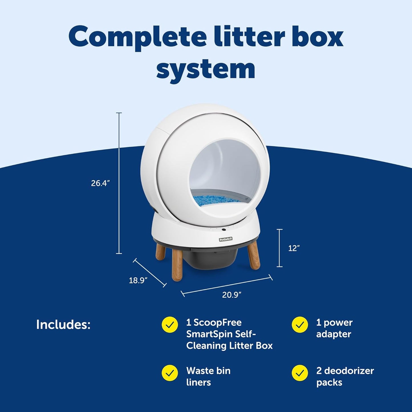 PetSafe ScoopFree SmartSpin Self-Cleaning Cat Litter Box with App Control - Excellent Condition
