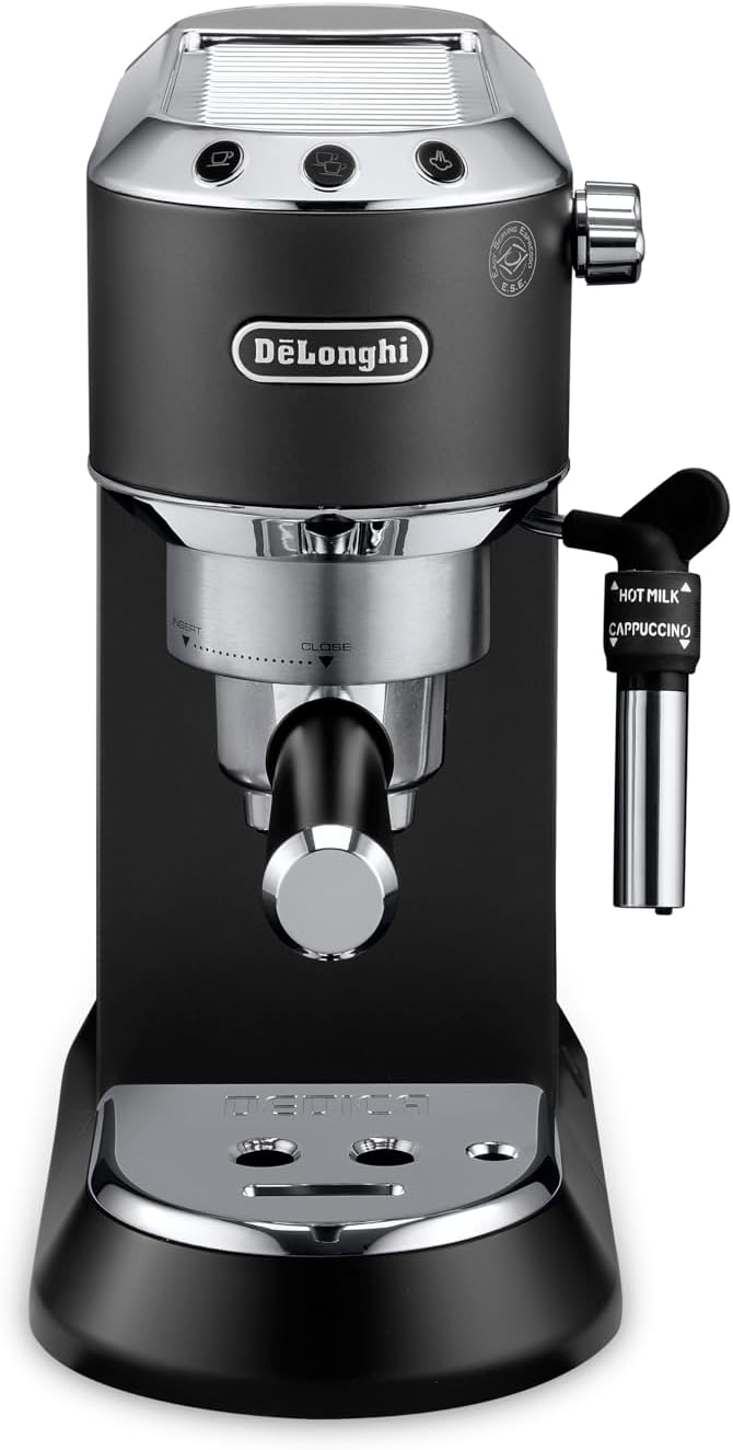 De'Longhi Dedica EC685BK Pump Espresso Coffee Machine Black - New Condition