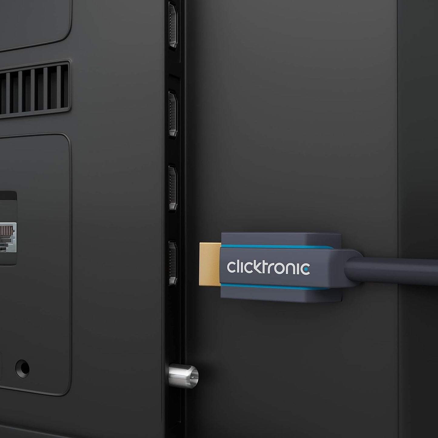 Clicktronic Active HDMI to HDMI 2.0 Cable with Ethernet, 25 Meter Length - New Condition
