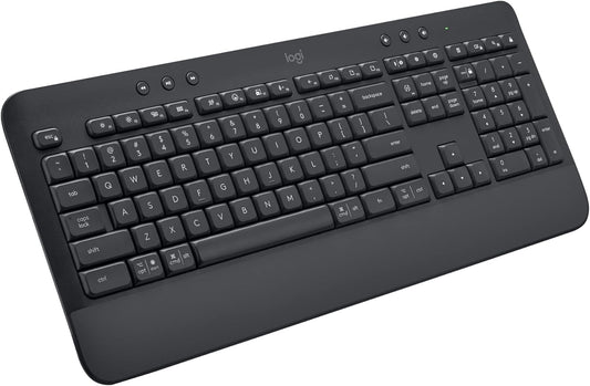 Logitech Signature K650 Wireless Comfort Keyboard with Wrist Rest – Graphite - New Condition