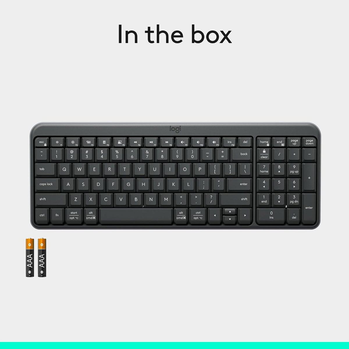 Logitech K250 Bluetooth Wireless Keyboard – Graphite - New Condition