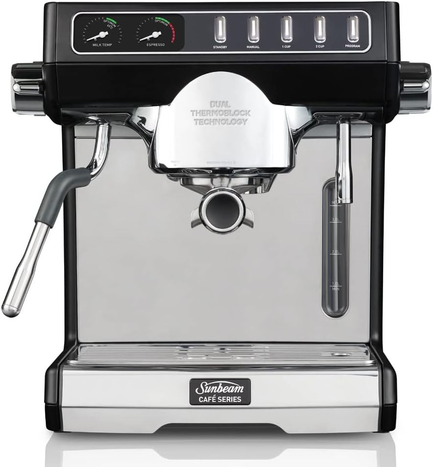 Sunbeam Café Series Duo Espresso Machine – 58mm Group Head, Dual Thermoblock - Excellent Condition