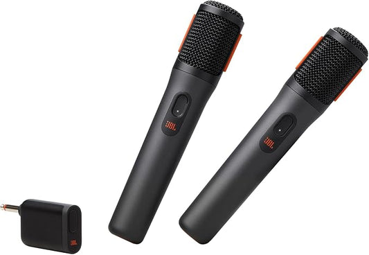JBL PartyBox Wireless Microphone – Clear Voice, 20-Hour Battery, 2.4GHz Wireless, Black - New Condition