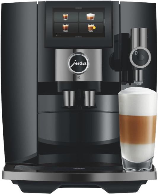 Jura J10 Automatic Coffee Machine with Cold Extraction Piano - Black - Excellent Condition