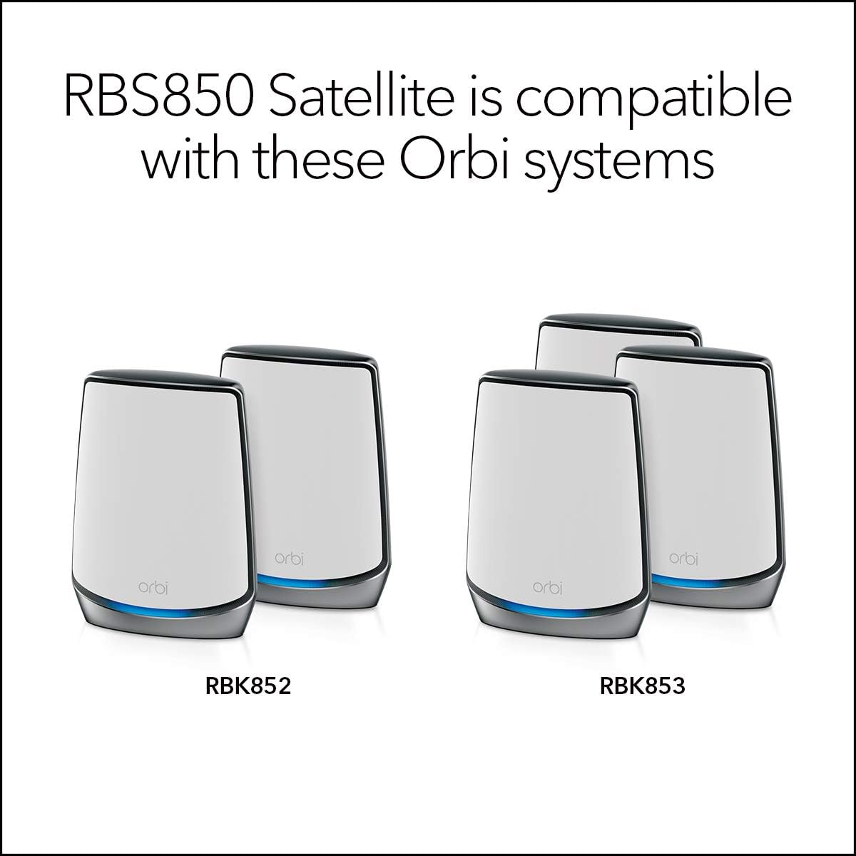 NETGEAR Orbi RBS850 AX6000 WiFi 6 Add-On Satellite Extender - Excellent Condition