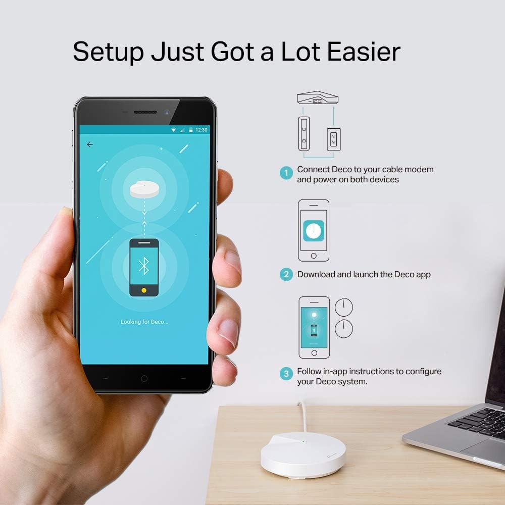 TP-Link Deco AC1900 Whole Home Mesh Wi-Fi System (Deco S7 3-Pack) - New Condition