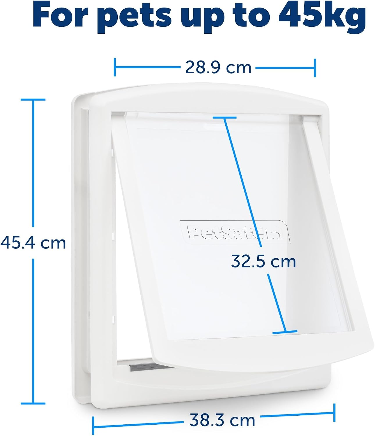 PetSafe Staywell 2-Way Locking Pet Door for Cats & Small Dogs - Large White - New Condition