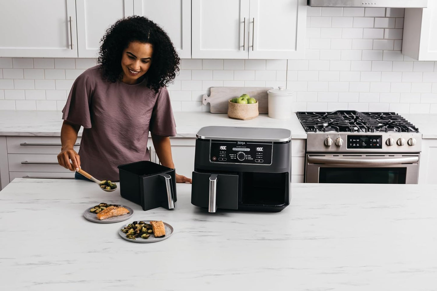 Ninja Foodi Max XXXL AF400ANZ Dual Zone 9.5L Air Fryer Black - New Condition