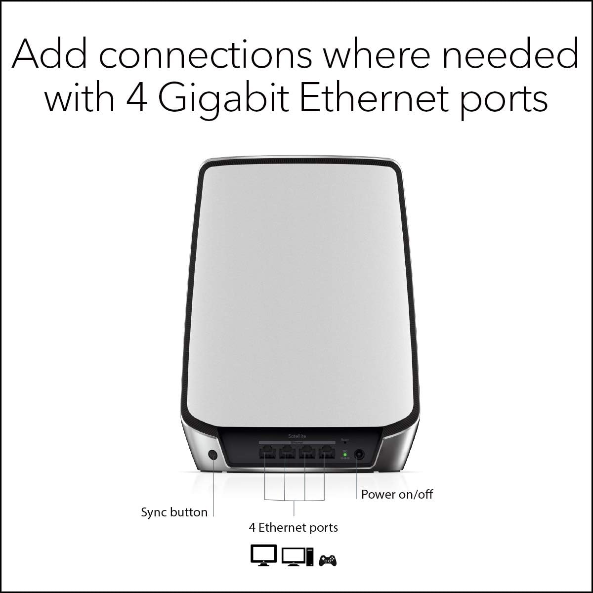 NETGEAR Orbi RBS850 AX6000 WiFi 6 Add-On Satellite Extender - Excellent Condition