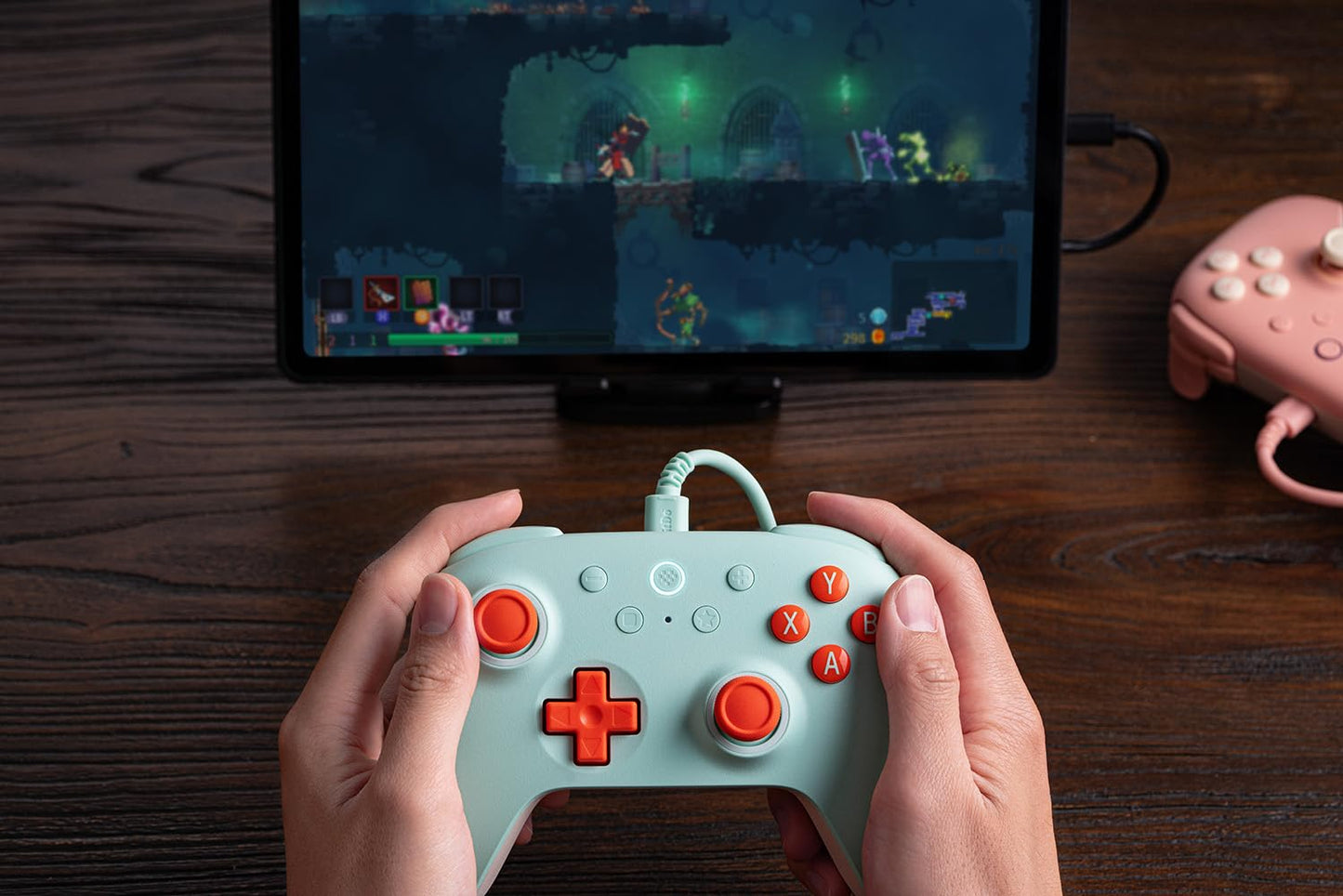 8BitDo Ultimate 2C Wired Controller – Windows PC & Android, 1000Hz, Hall Effect Joysticks & Triggers, Remappable L4/R4 Bumpers (Mint) - New Condition