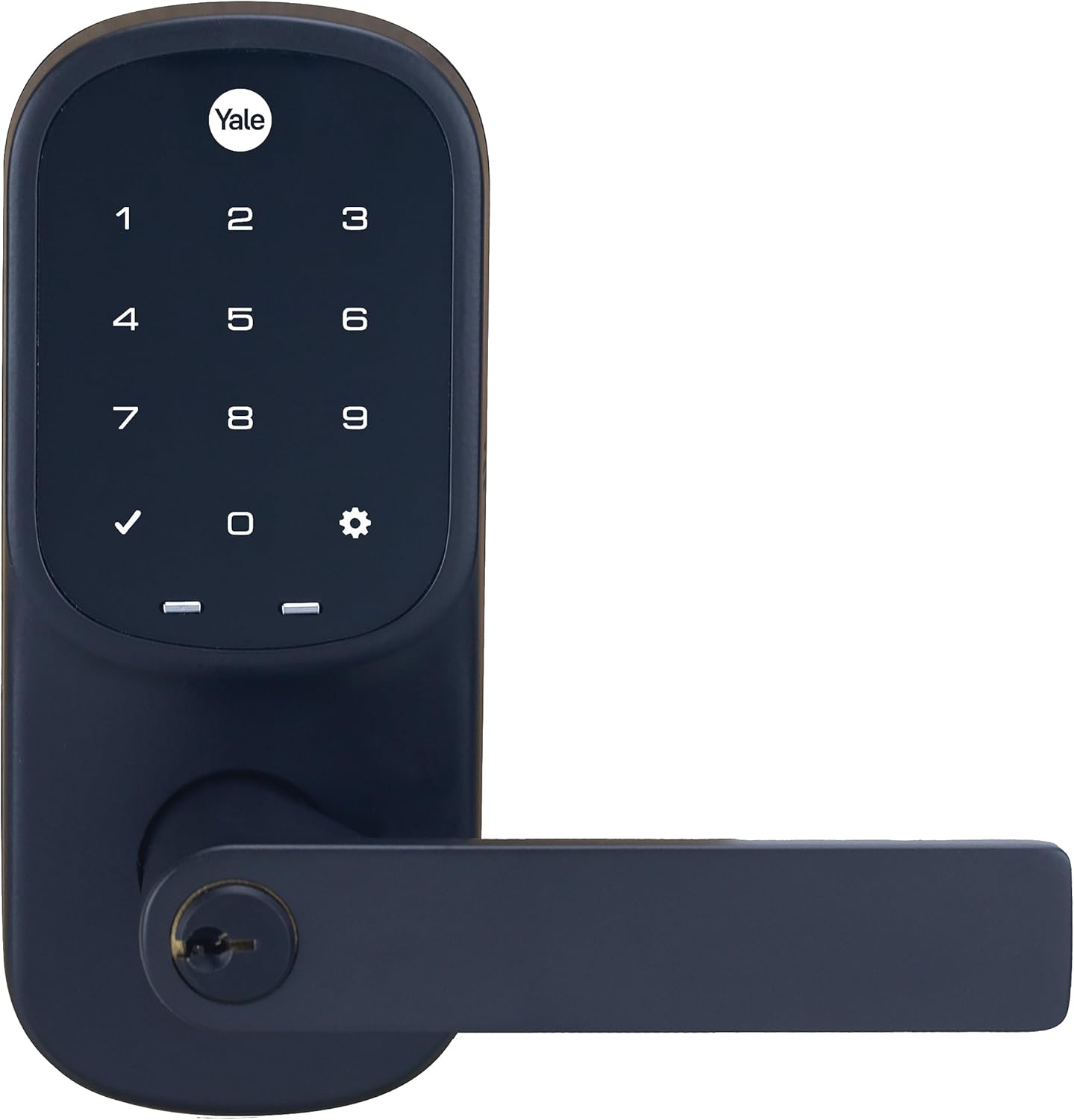 Yale Assure Lever Keyed Smart Deadlatch Matt Black with Yale Home Module - Excellent Condition