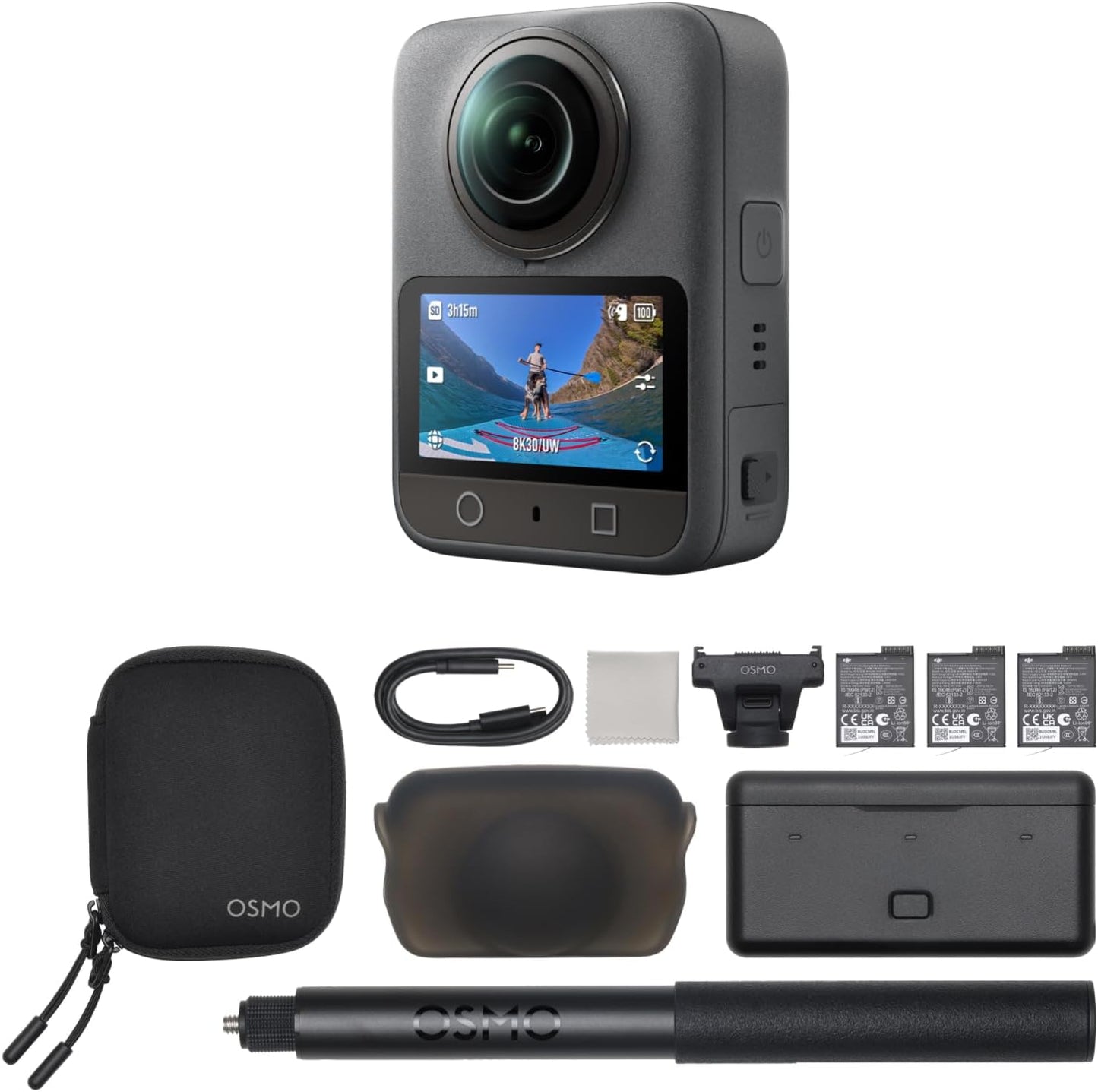 DJI Osmo 360 Adventure Combo 8K 360° Action Camera - Excellent Condition
