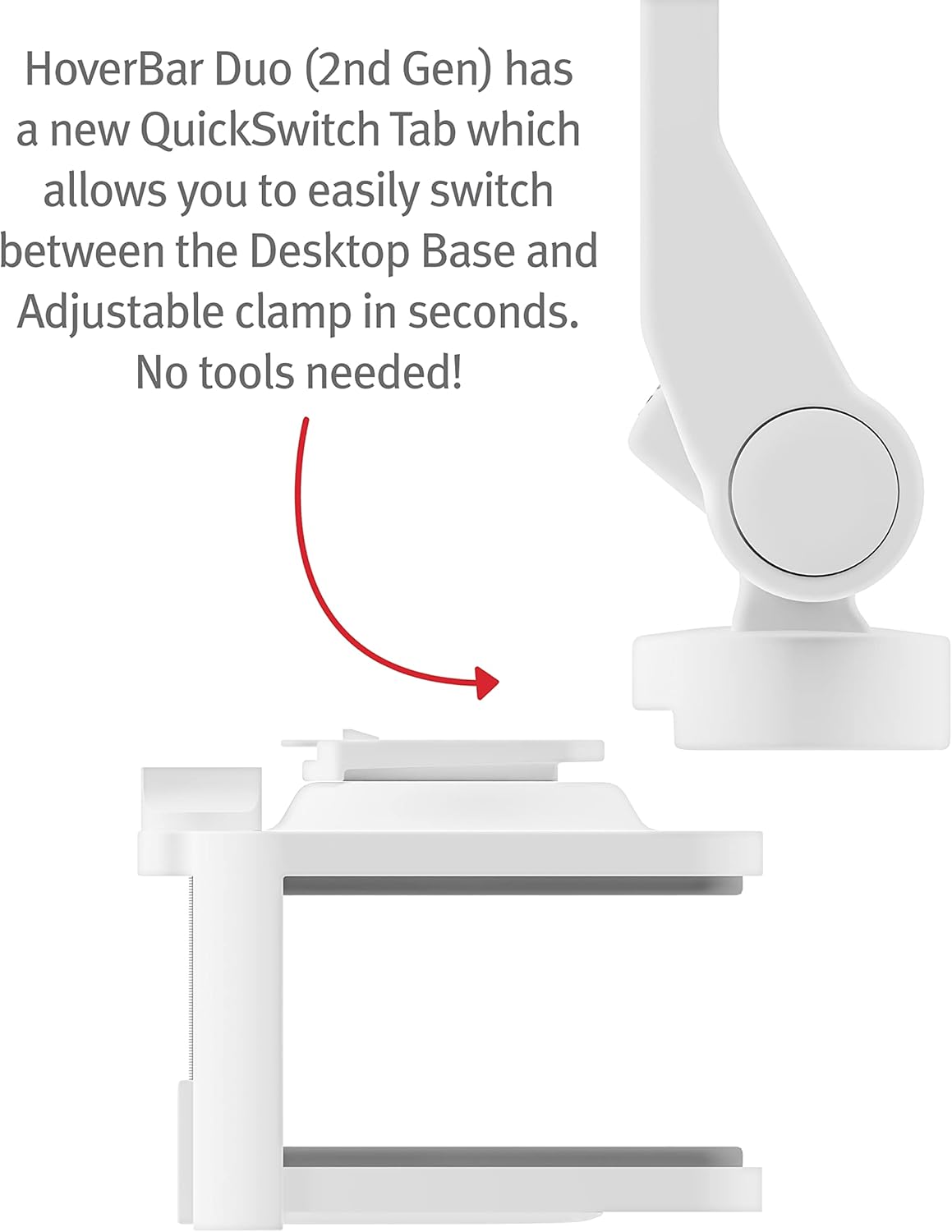 Twelve South HoverBar Duo 2nd Gen iPad Stand White - New Condition