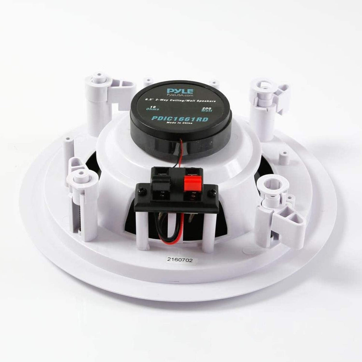 Pyle 6.5" 200W 2-Way In-Ceiling & In-Wall Speakers Pair - New Condition