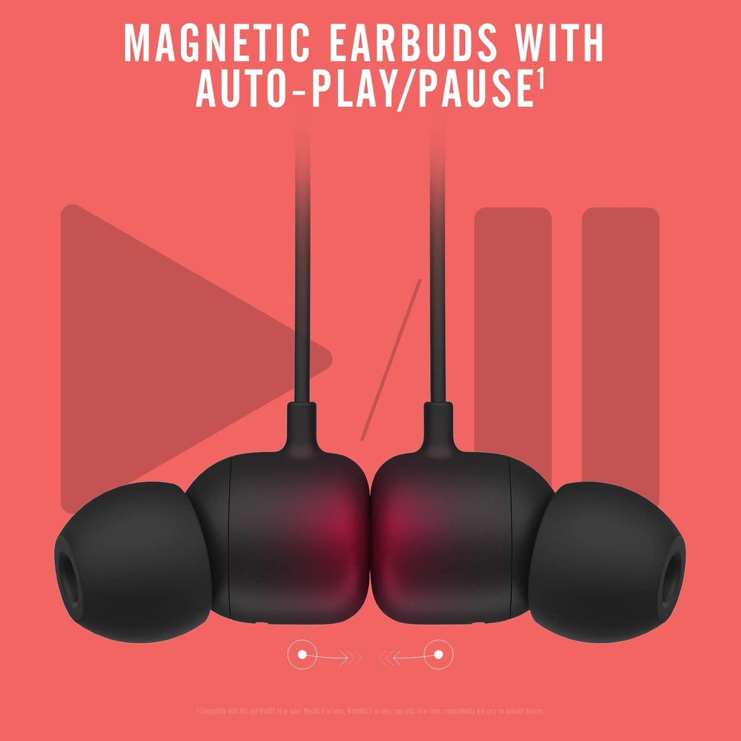 Beats Flex Wireless Bluetooth In-Ear Earphones with Microphone - Black - New Condition