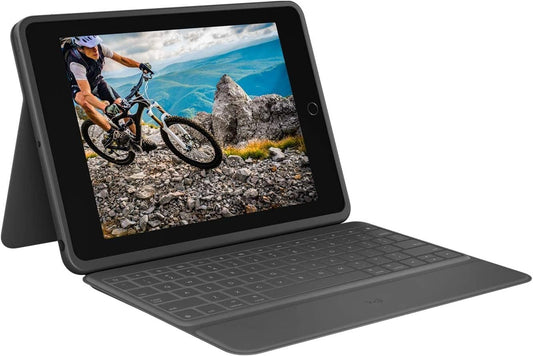 Logitech Rugged Folio Keyboard Case for iPad (7th, 8th & 9th Generation) - Excellent Condition