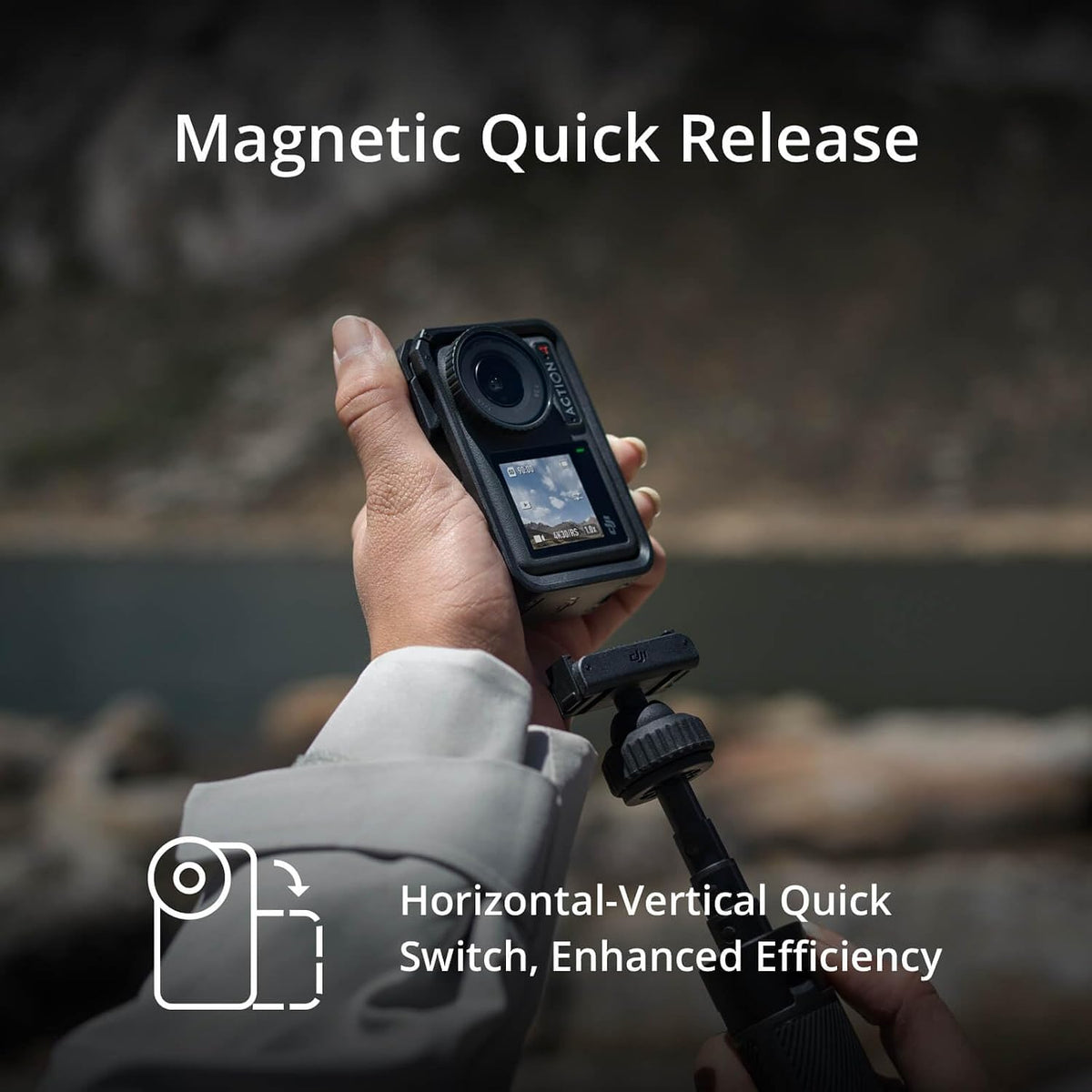 DJI Osmo Action 4 Standard Combo – 4K/120fps, 1/1.3" Sensor - New Condition