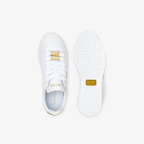 Lacoste Carnaby Pro 123 5 SFA Women's Sneakers – White/Gold (US 5) - New Condition
