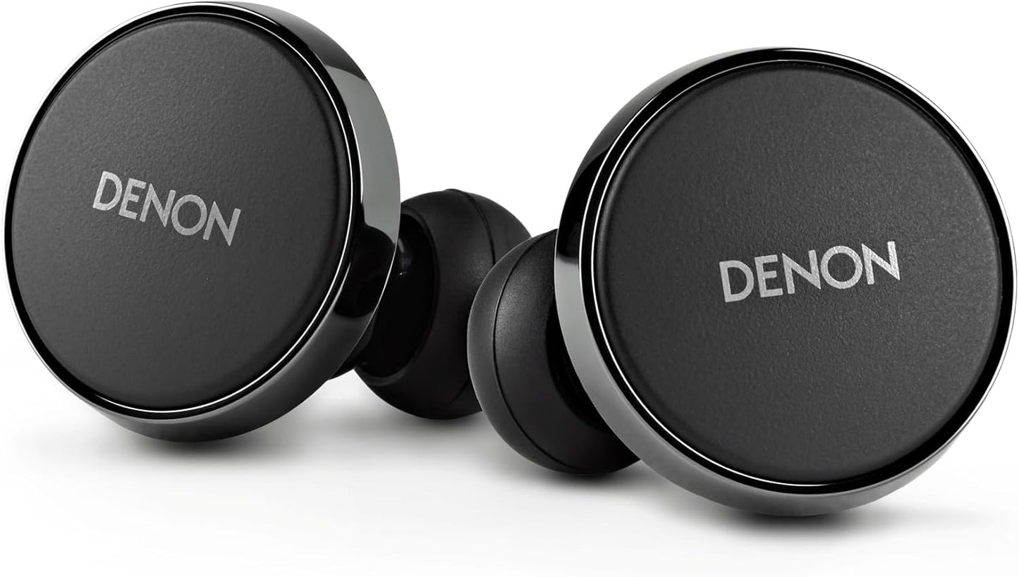 Denon PerL Pro True Wireless Noise Cancelling Earbuds - Black - Excellent Condition