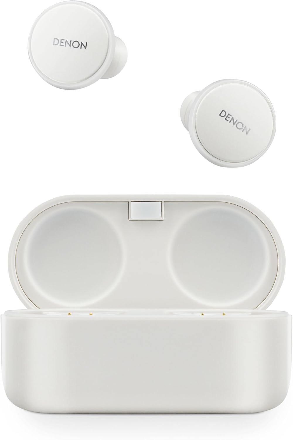Denon PerL Pro True Wireless Earbuds – White - Excellent Condition