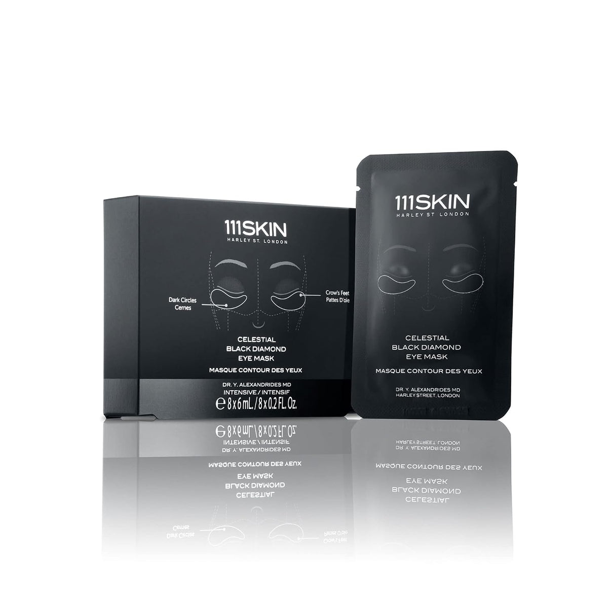 111SKIN Celestial Black Diamond Eye Mask – 8 Pc - New Condition