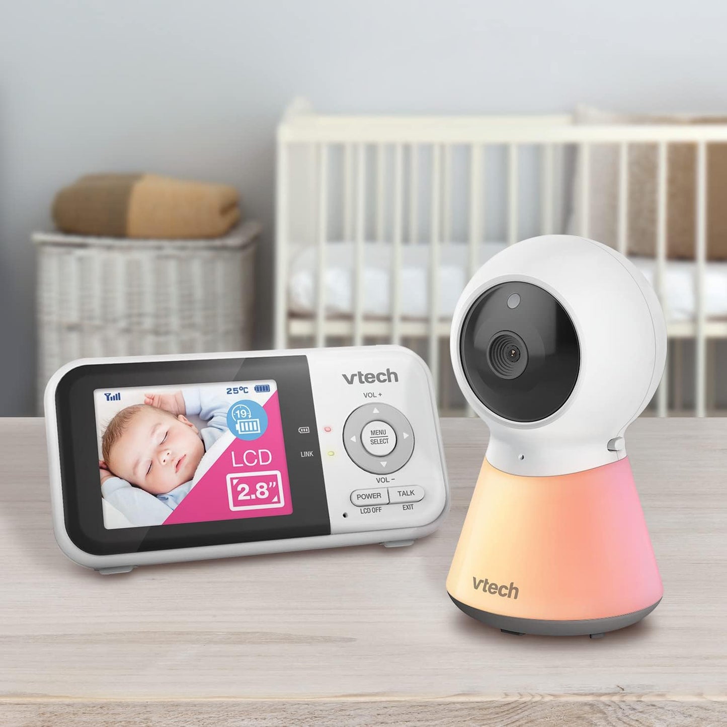VTech BM3350N 2.8" 2-Camera Full Colour Video Baby Monitor -  Excellent Condition