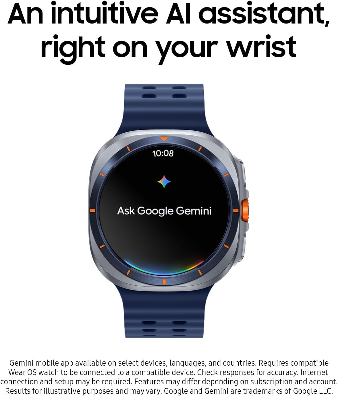Samsung Galaxy Watch Ultra AI Smart Watch, Health Monitoring Fitness Tracking, 47mm LTE Titanium Silver - Excellent Condition