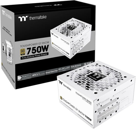 Thermaltake Toughpower GT Snow 750W 80+ Gold Fully Modular ATX 3.1 PSU - New Condition