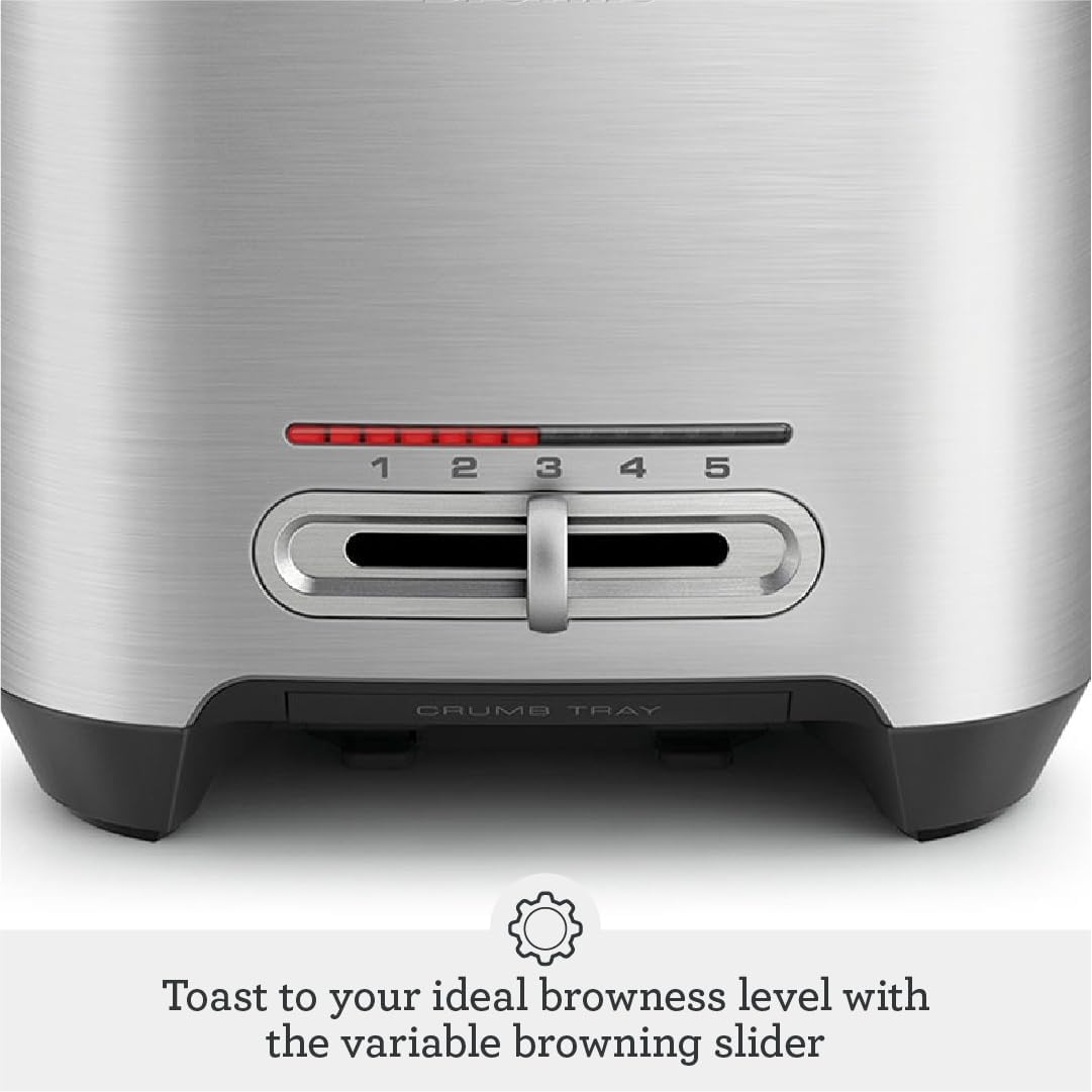 Breville Smart Toaster BTA830BSS – 2-Slice Stainless Steel Toaster - Excellent Condition