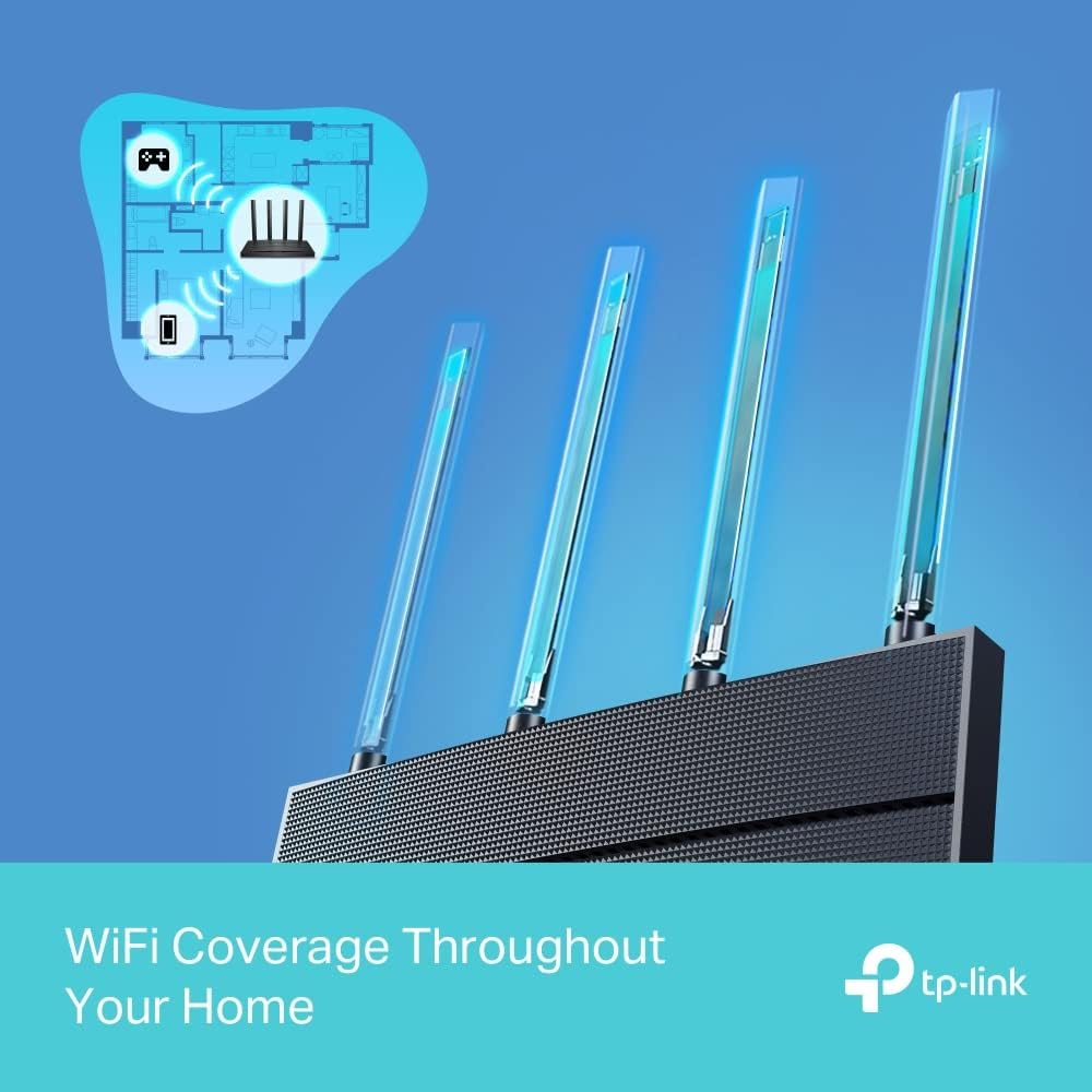 TP-Link Archer AX12 AX1500 Wi-Fi 6 Dual-Band Gigabit Router - New Condition