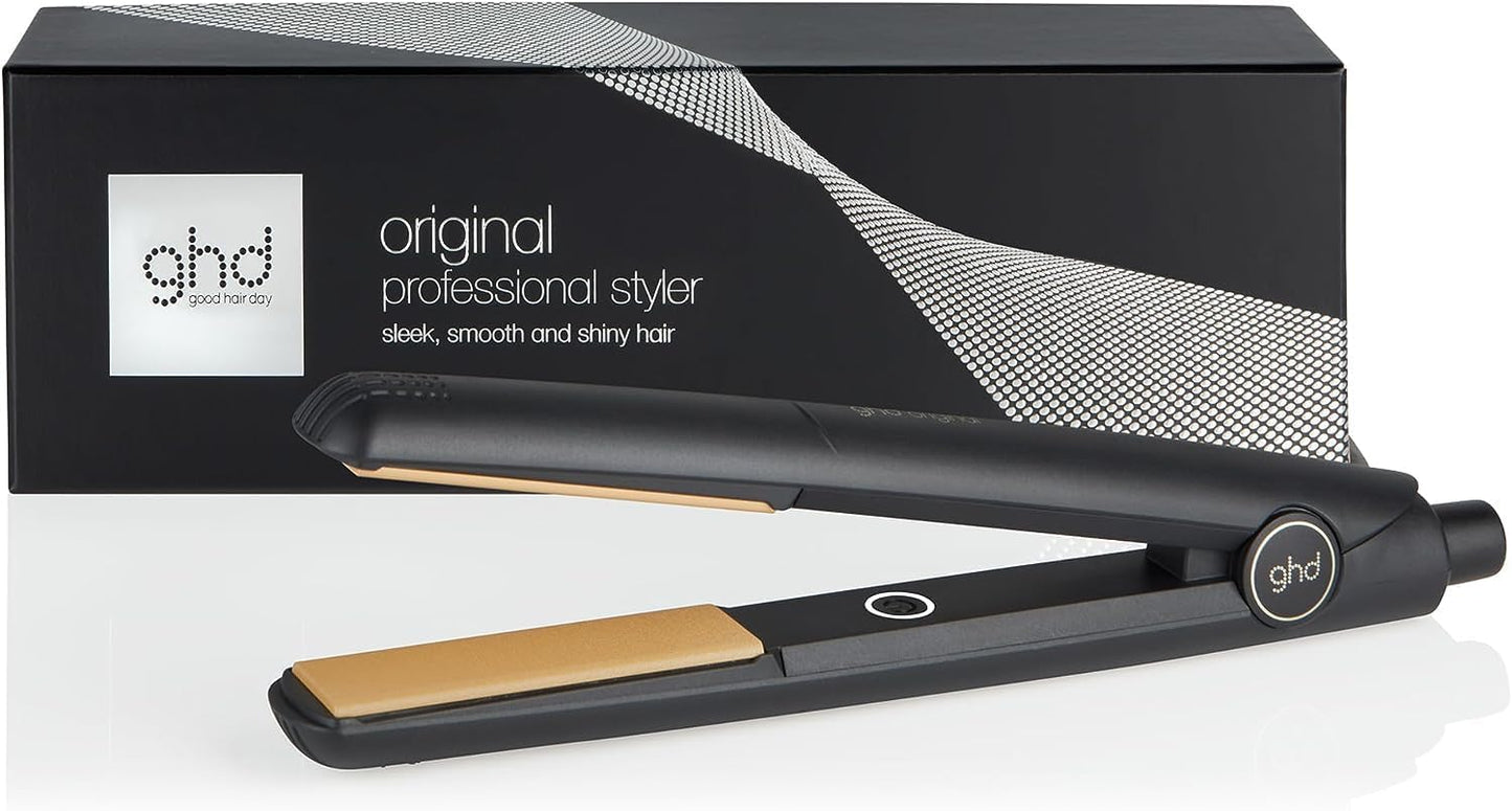ghd Original Hair Straightener – Professional Ceramic Styling Tool, Universal Voltage, Black - Excellent Condition