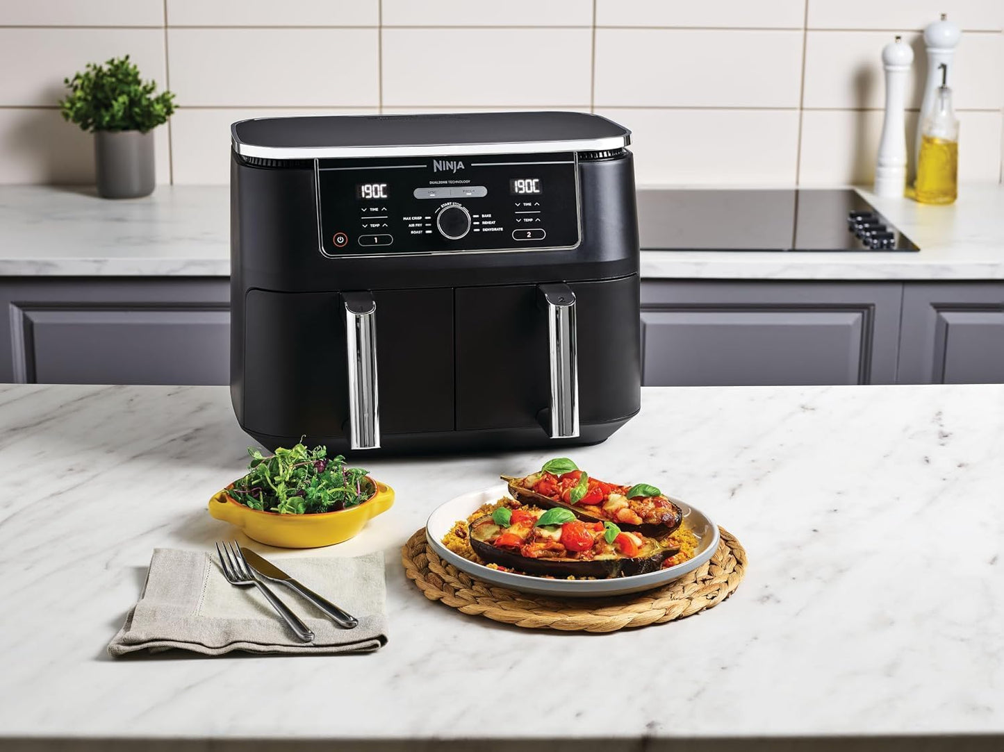 Ninja Foodi Max XXXL AF400ANZ Dual Zone 9.5L Air Fryer Black - New Condition