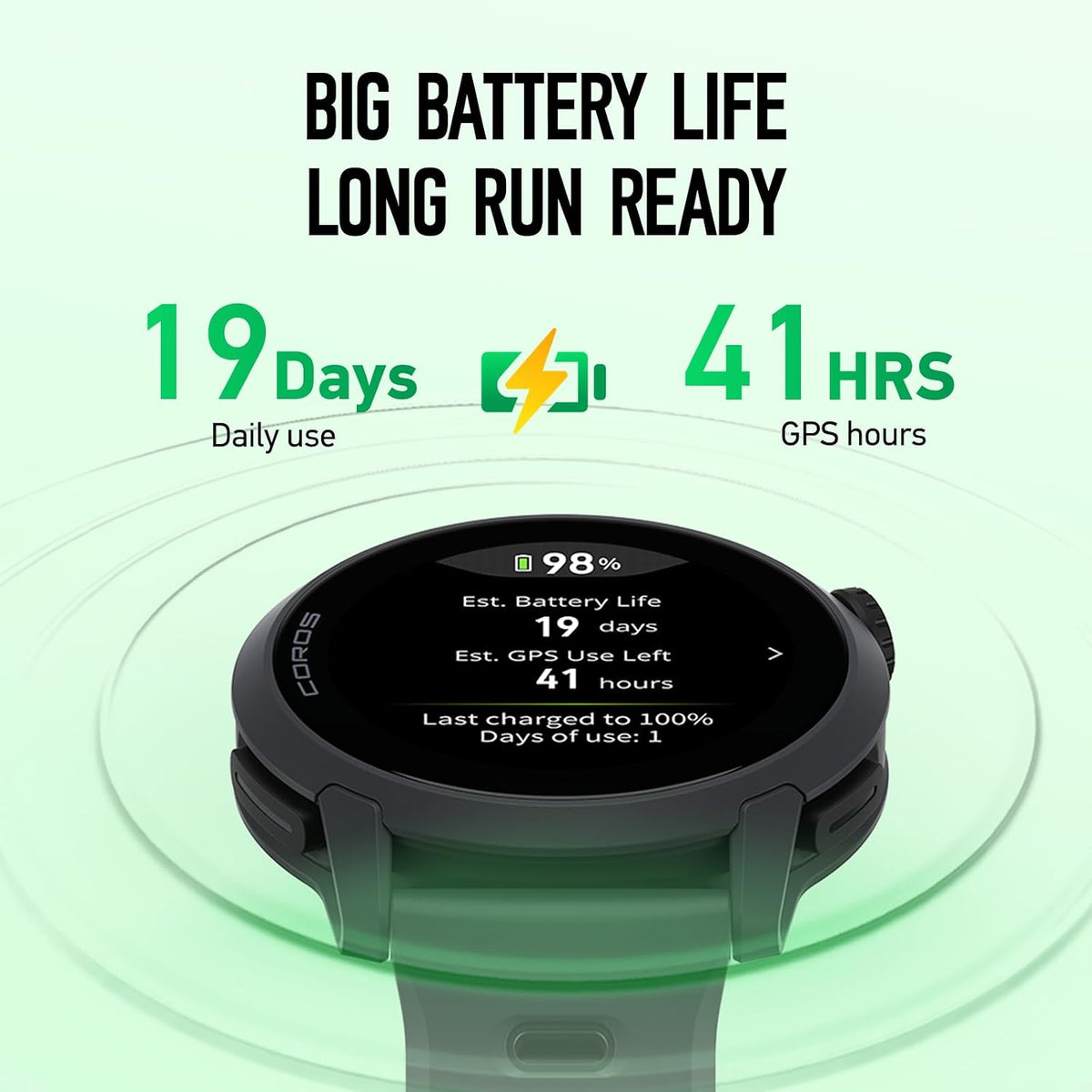 COROS PACE 4 GPS Sports Watch – White with Silicone Band, AMOLED Display, Advanced Running & Fitness Tracking - New Condition