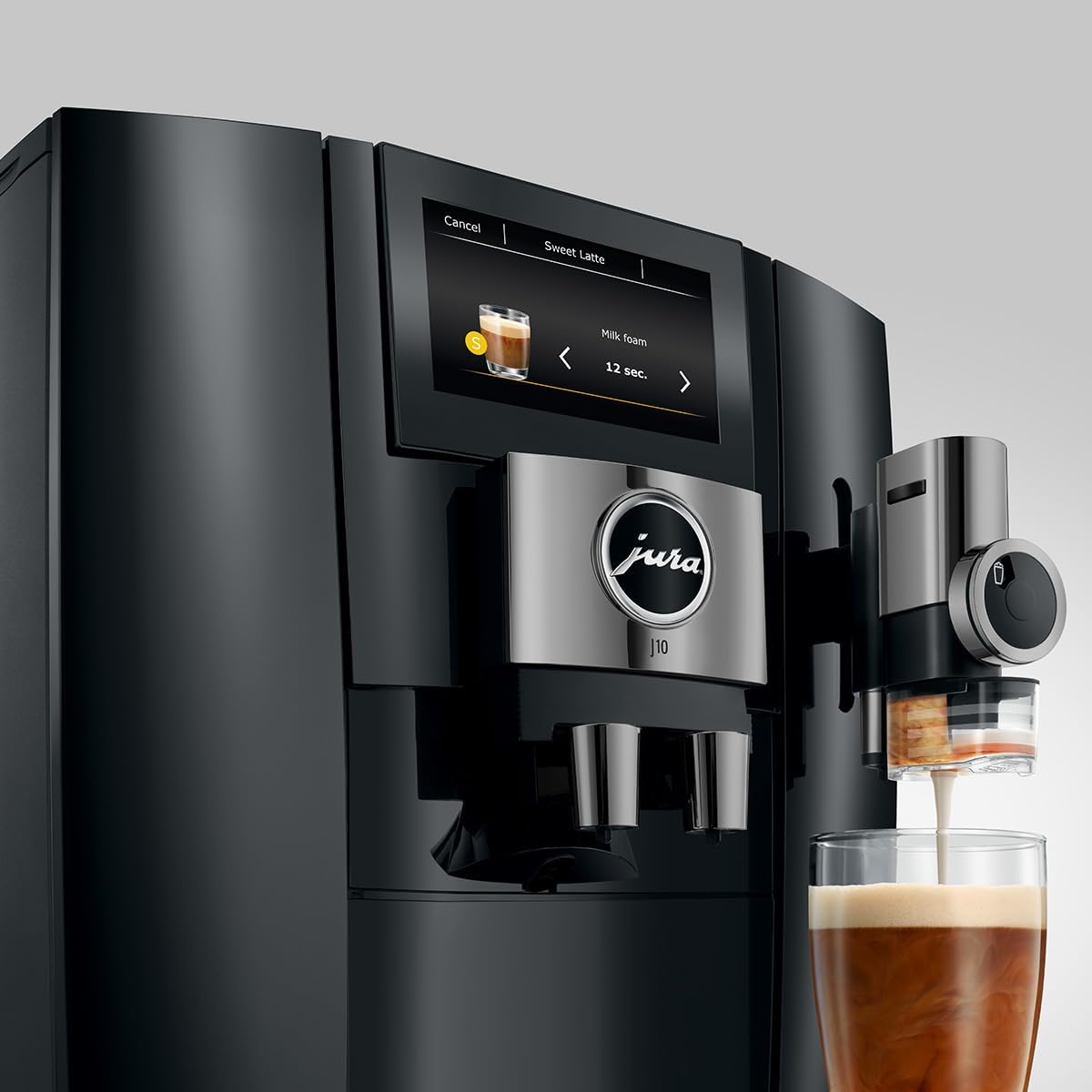 Jura J10 Automatic Coffee Machine with Cold Extraction Piano - Black - Excellent Condition