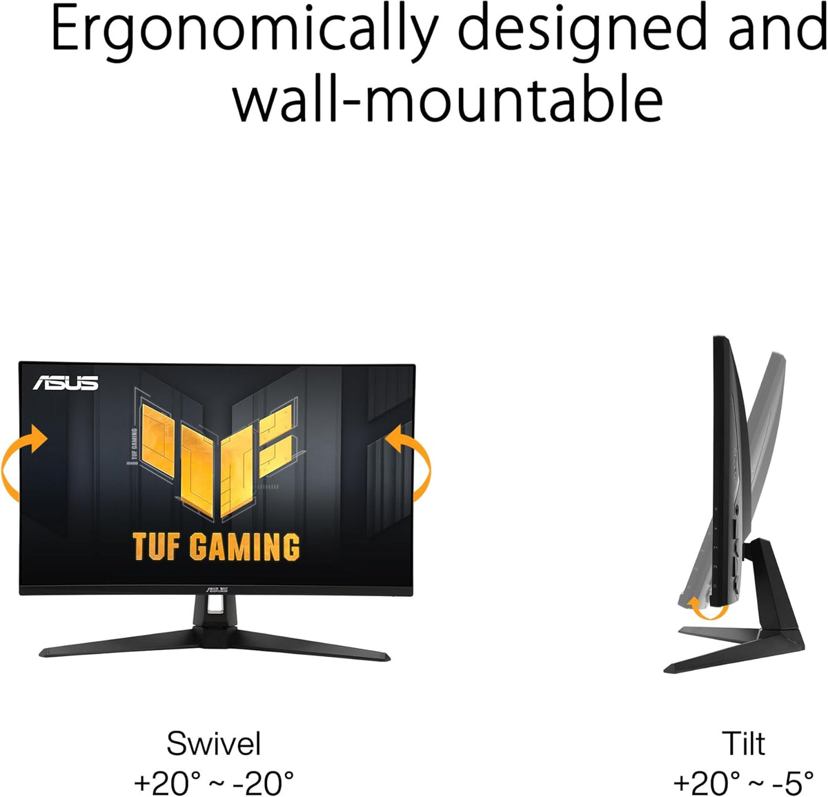 ASUS TUF Gaming VG27AQ3A Monitor – 27-inch QHD, 180Hz, Fast IPS - Excellent Condition