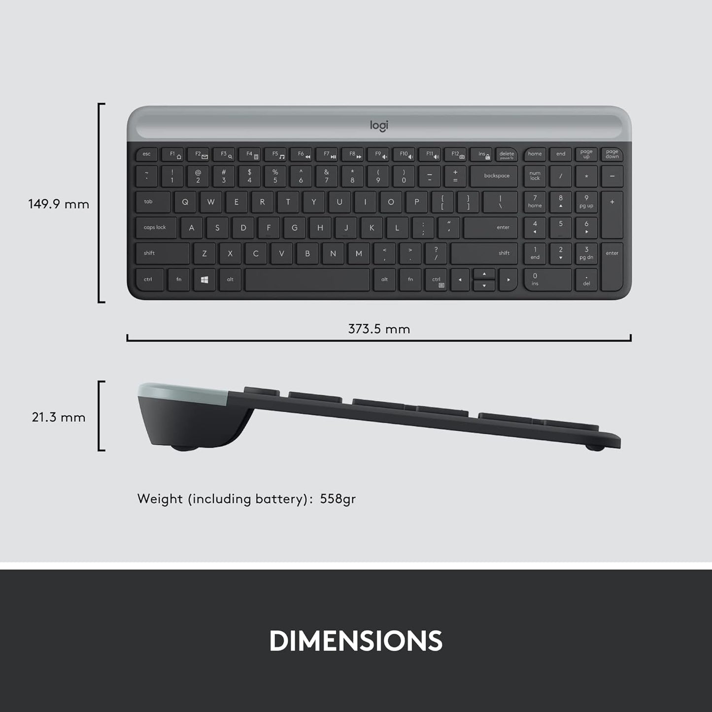 Logitech MK470 Slim Wireless Keyboard and Mouse Combo - New Condition