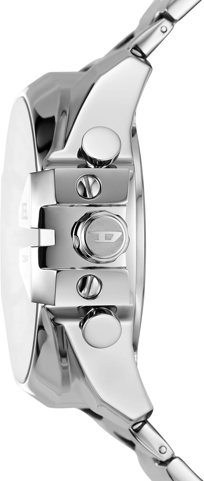 Diesel Men's Mega Chief Analogue Stainless Steel Watch DZ4648 - Excellent Condition