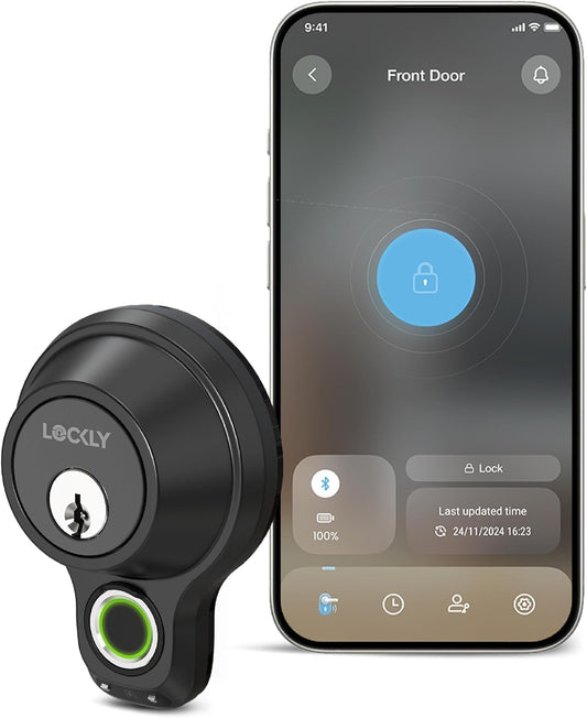 Lockly Model X Fingerprint Deadbolt Smart Lock - New Condition